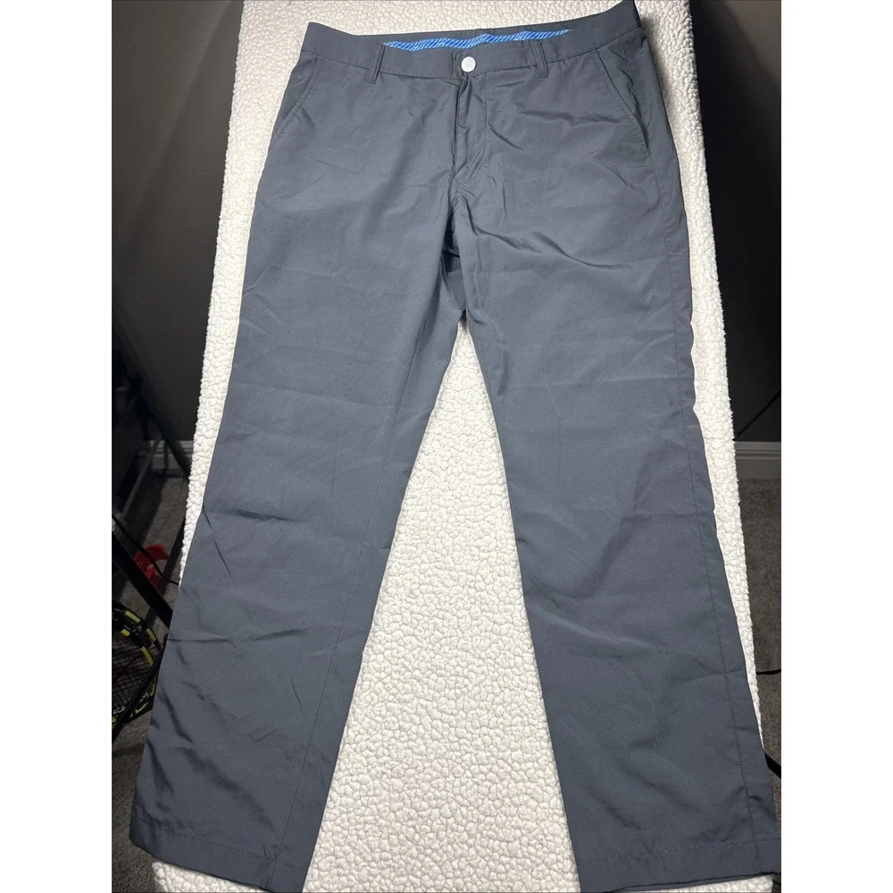 Bonobos Golf‎ Slim Fit Pants Mens 34 x 30 Gray Chino Stretch Casual Athleisure